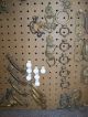 229 Assorted Antique Drawer Pulls Handles Knobs Hooks Hardware Brass Glass Drawer Pulls photo 10