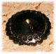 Victorian 1900 ' S Large Passementerie Mechanical Makeup Black Glass Button Buttons photo 2