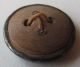 18th Century,  Repoussé,  Wood Back Tin Button With Catgut Shank,  Diamond Design Buttons photo 3
