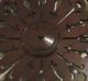 Stunning Artistic Circular Wood Piece From Antique Organ Top,  Walnut? Repurpose Carved Figures photo 3