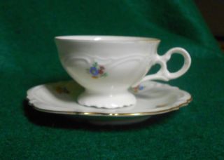 Imperial Germany Porzellan Us Zone 3 Tea Cup And Saucer,  Floral Decor photo