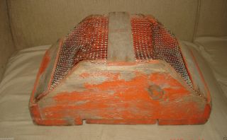 Aafa Antique Primitive Minnow Bait Trap Box Gr8 Salmon Bittersweet Paint photo