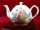 Chinese Or Japanese Porcelain Teapot With Lid.  Enameled And Calligraphy Marks Teapots photo 5