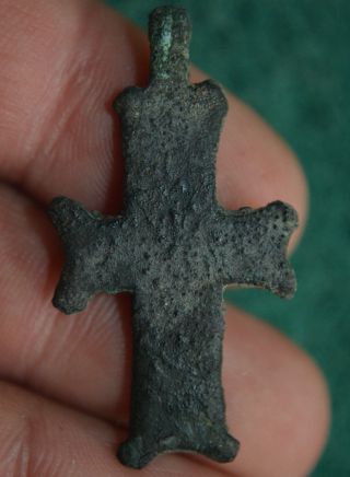 The Vikings.  Ancient Cross Pendant.  Very Rare Amulet,  Circa 1000 Ad.  Relic photo
