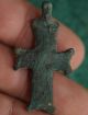 The Vikings.  Ancient Cross Pendant.  Very Rare Amulet,  Circa 1000 Ad.  Relic Scandinavian photo 1