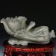 100 Natural Hetian Jade Hand - Carved Chinese Cabbage Statue Other photo 1