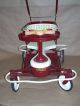 Vintage 1950s Taylor Tot Baby Stroller Buggy Restored And Painted.  Red White Nr Baby Carriages & Buggies photo 2