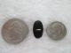 Antique Grooved Oval Black Glass Leo Popper Button 5/8 