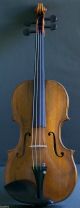 Old Italian 4/4 Violin Labeled D.  Tecchler 1720 From 19th Century Violon Geige String photo 1