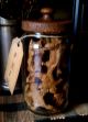 Primitive Homestead Blackened Beeswax Spiced Log Cabin House Ornie Ornament Primitives photo 4