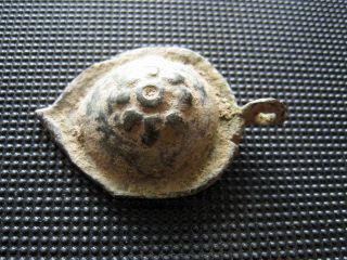 Antiques Roman Bronze Buckle Found With Metal Detector photo