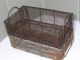 2 Vintage 1950s Heavy Duty Steel Wire Industrial Baskets/totes Distressed Metal Other photo 3