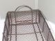 2 Vintage 1950s Heavy Duty Steel Wire Industrial Baskets/totes Distressed Metal Other photo 6