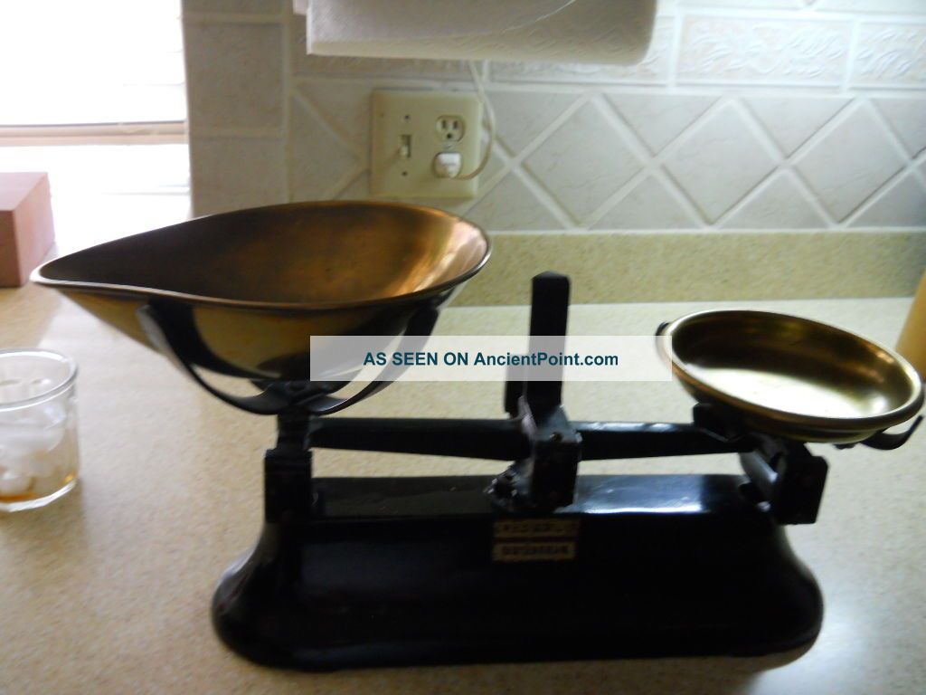 Birmingham Candy Scales With Brass Holders,  1956 - In Very - Scales photo