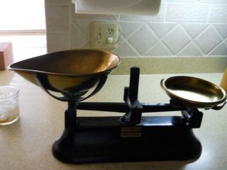 Birmingham Candy Scales With Brass Holders,  1956 - In Very - photo