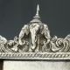 Very Fine Heavy Quality Antique Indian Silver Photo Picture Frame Elephants Bowls photo 3