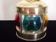 Brass Kerosene Marine Lamp Vintage Rare Maritime 360 Glass Lens Antiques Ship @ Lamps & Lighting photo 3