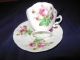 Pink Rose Motif Cup & Saucer England Bone China Cups & Saucers photo 2