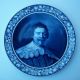 Royal Bonn - Delft - Large Antique Ceramic Charger - Germany - Mid 19th Century Plates & Chargers photo 1