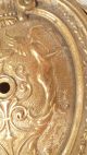 Antique Brass Figured Double Light Sconces Wall Hugger Angels Chandeliers, Fixtures, Sconces photo 3