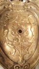 Antique Brass Figured Double Light Sconces Wall Hugger Angels Chandeliers, Fixtures, Sconces photo 4