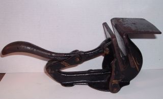 Antique Cast Iron Press / Seal / Tool / Printing / Victorian Era / Industrial photo