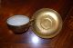 Wonderful Old Gold Painted Art Deco Style Hp Trim Coffee / Tea Cup And Saucer 6 Cups & Saucers photo 11