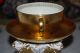Wonderful Old Gold Painted Art Deco Style Hp Trim Coffee / Tea Cup And Saucer 6 Cups & Saucers photo 1
