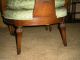 Antique French Chairs Cane Back Inlaid Walnut Pair Heart 1900-1950 photo 7