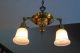 Antique Brass Chandelier Ceiling Light Fixture Chandeliers, Fixtures, Sconces photo 1