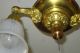 Antique Brass Chandelier Ceiling Light Fixture Chandeliers, Fixtures, Sconces photo 4