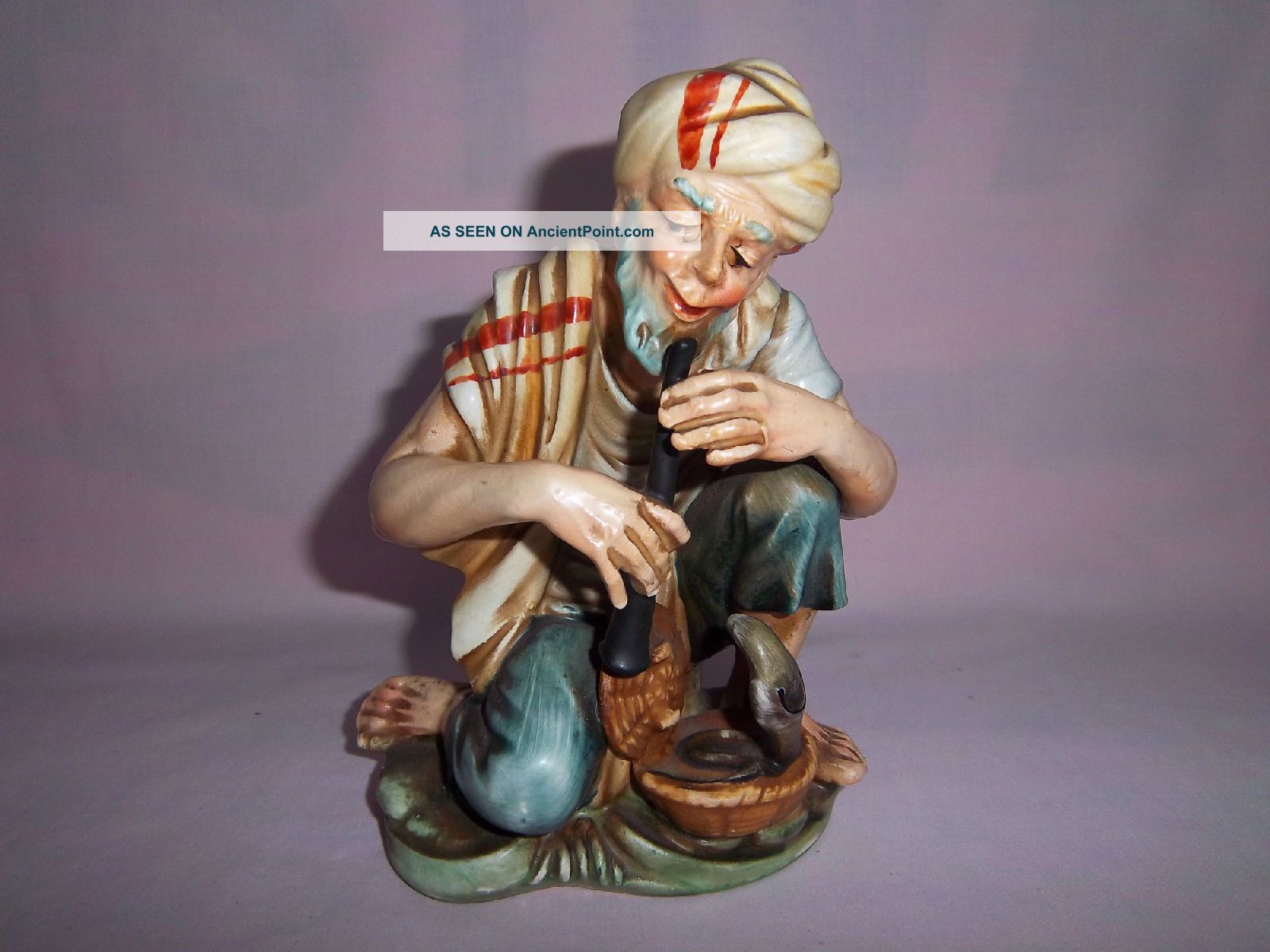 Figurine Arnart Creations Cobra Snake Charmer Middle East,  India,  Asian Statue Statues photo