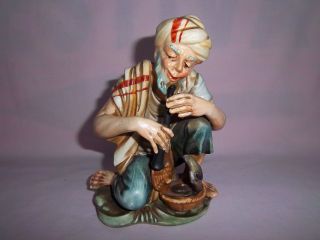 Figurine Arnart Creations Cobra Snake Charmer Middle East,  India,  Asian Statue photo