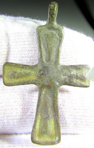 Medieval - Knights Templar Period - Bronze Cross Pendant - Wearable - Ii50 photo