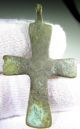 Medieval - Knights Templar Period - Bronze Cross Pendant - Wearable - Ii50 Roman photo 2