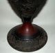 Antique Old French Spelter Garnet Red Egyptian Mummy Vase Phoenician Scarab Urn Victorian photo 2