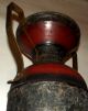 Antique Old French Spelter Garnet Red Egyptian Mummy Vase Phoenician Scarab Urn Victorian photo 4