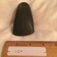 Pre - Columbian Mayan Black Jade / Hardstone Celt/axe Head - 400 - 800 Ad The Americas photo 3