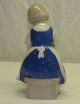Vintage Old Lippelsdorf East Germany Porcelain Girl W/ Doll Figurine 1877 Crown Figurines photo 4