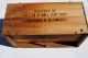 Rare Laundry Service Trade Wooden Box Sign Old Vintage Americana Early Wood Box Washing Machines photo 4