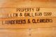 Rare Laundry Service Trade Wooden Box Sign Old Vintage Americana Early Wood Box Washing Machines photo 7