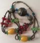 Antique Moroccan Berber Beaded Necklace Tribal Silver Copal Trade Beads 149g Jewelry photo 1