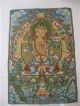 Tibet Silk/satin Wenshu Manjushri White Tara Goddess Thangka Paintings Mural Rn Tibet photo 1