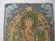 Tibet Silk/satin Wenshu Manjushri White Tara Goddess Thangka Paintings Mural Rn Tibet photo 2