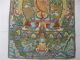 Tibet Silk/satin Wenshu Manjushri White Tara Goddess Thangka Paintings Mural Rn Tibet photo 3