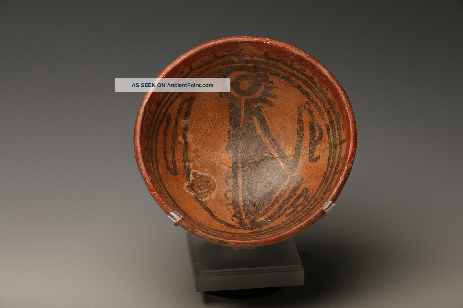 Pre - Columbian Bowl W/monkey Interior - Costa Rica 700 - 1200 A.  D. The Americas photo