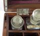 19th Century Doctor ' S / Pharmacist Traveling Apothecary Chest W/ Bottles Bottles & Jars photo 10