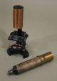 Antique 19thc Miniature Travel Scientific Microscope W/ Case.  Nr Microscopes & Lab Equipment photo 11