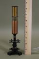 Antique 19thc Miniature Travel Scientific Microscope W/ Case.  Nr Microscopes & Lab Equipment photo 1