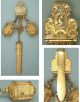 Antique Gilded Pinchbeck Sewing Chatelaine W/ Rare,  Thimble C1750 Other photo 1